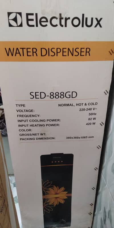 Electrolux Water Dispenser SED 888 GD
