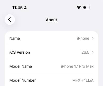 Apple iPhone 17 Pro Max jv