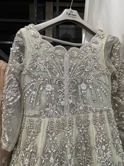 Walima maxi fully heavily embroidered both sides