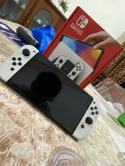 NITENDO OLED WHITE EDITION JUST BOX OPEN