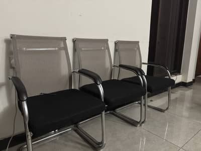 DECENT AND COMFORTABLE OFFICE CHAIRS.