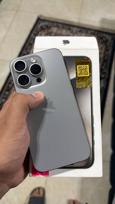 iphone 15 pro 256gb pta approved natural titanium