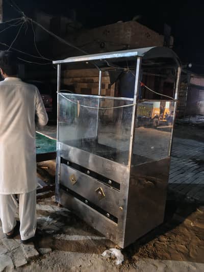 counter for burger and shawarma