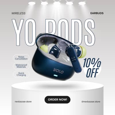 YoPod Tune Wireless Earbuds