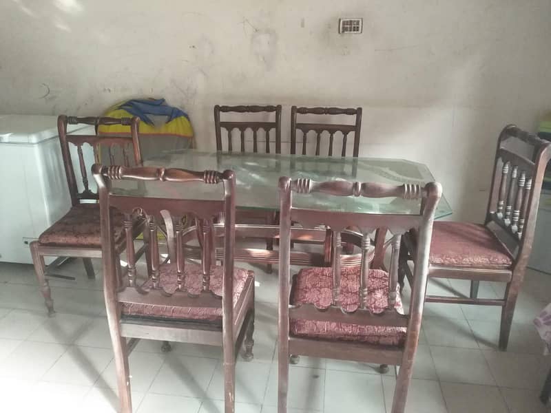6 chairs dining table 0