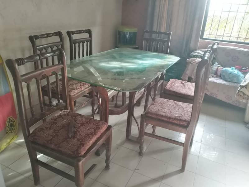 6 chairs dining table 1