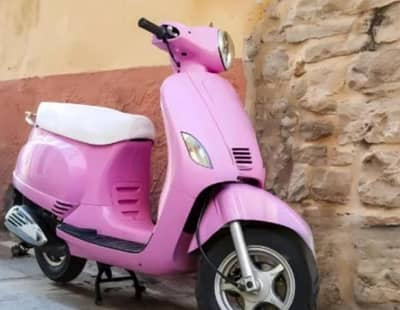 pink electric scooty