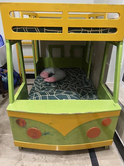 Bunker bed for kids with mattresses