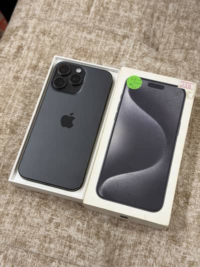 Apple iPhone 15 pro max JV Black with Box
