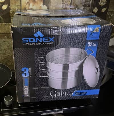 3-Layer Sonex Steamer Pot for Momos and Dumplings,