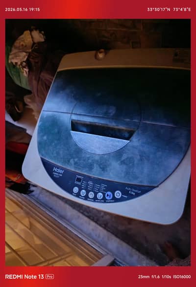 Haier washing machine good condition 8.5 kg urgent sale