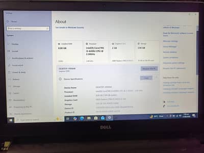 Dell Inspiron 5559 8/256 2GB AMD GRAPHIC CARD
