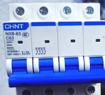 Chint NXB-63 C63 4-pole circuit breaker
