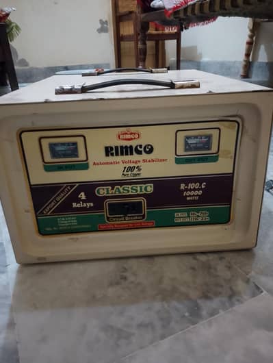 Rimco 10000 Watts Automatic Voltage Stabilizer (100% Pure Copper For S