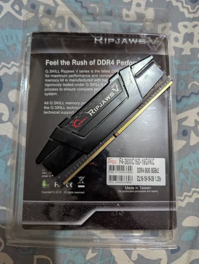Gskill Ripjaws V DDR-4 Ram 8gb x 1 3600mhz