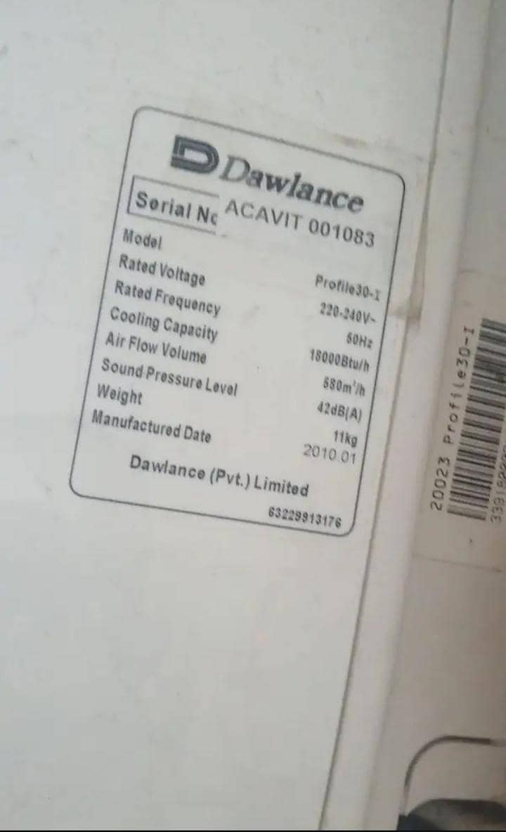 Dawlance Ac Split Ac A1 Condition 5