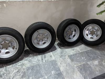 BG Alero Plus Tyres with Heavy Duty 6-Lug Steel Rims (Set of 4)
