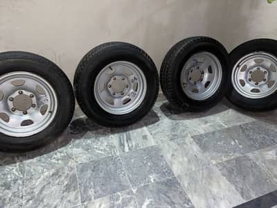 BG Alero Plus Tyres with Heavy Duty 6-Lug Steel Rims (Set of 4)