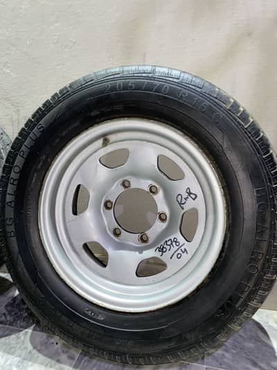 BG Alero Plus Tyres with Heavy Duty 6-Lug Steel Rims (Set of 4)