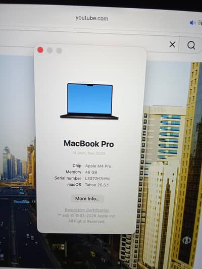 Apple MacBook Pro 14 m4 pro 48gb 512gb only 2 battery cycle