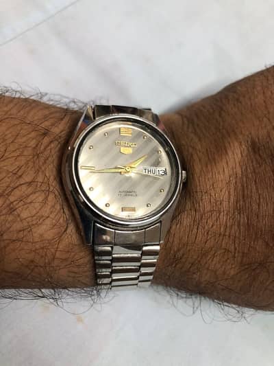 Seiko 5 Automatic wrist watch  21 jewels day date