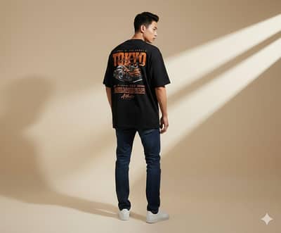 Drop shoulder t shirt