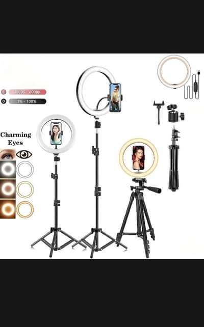10 inch led light+ heavy tripod cash on delivery all Pakistan