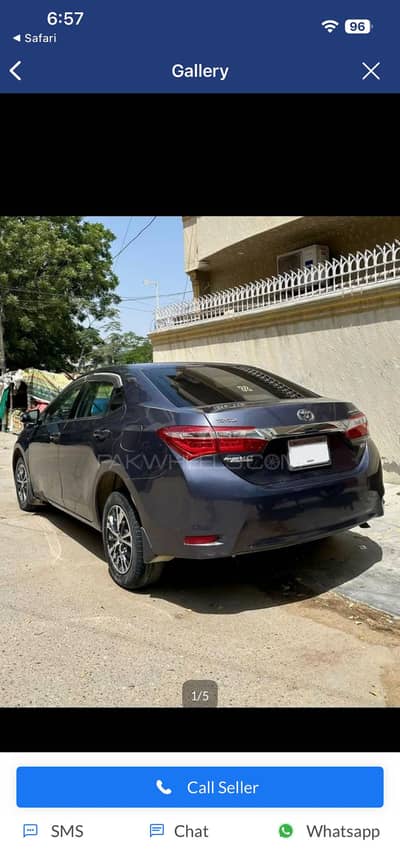 Toyota Corolla GLI 2016 model genuine 03113348087