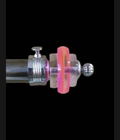 Chrome Crystal Curtain Holder for 0.75 and 1.0 inch Pipe 2 Pcs