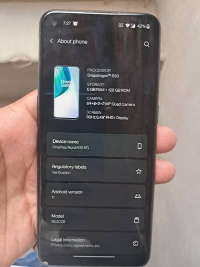 One Plus Nord N10 6/128