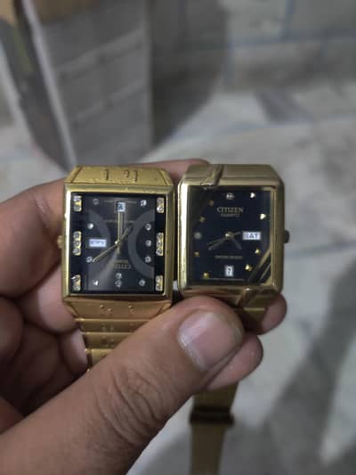 Citizen Quartz gold Vintage Japan
