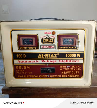 Automatic Voltage Stabalizer 10,000 W Brand New