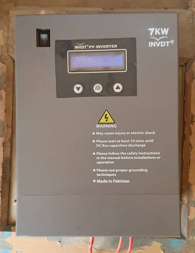 INVDT pv inverter 7 kilowatt 8 panels support