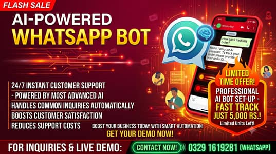 AI WhatsApp Chatbot for E-commerce & Businesses