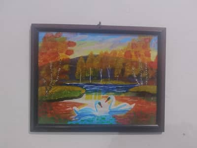 Handmade Framed Paintings Landscape Beautiful wall decor
