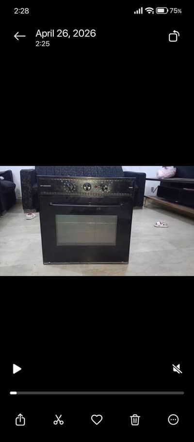 electric + gas oven