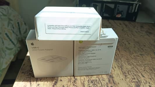 Original iPhone 20W Fast Charger - 3 Pin Apple USB-C Power Adapter