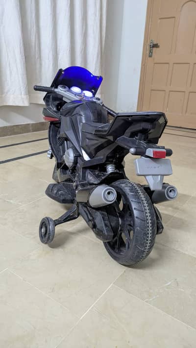 Kids Electric Ride New-On Motorcycle - Premium Black Bike