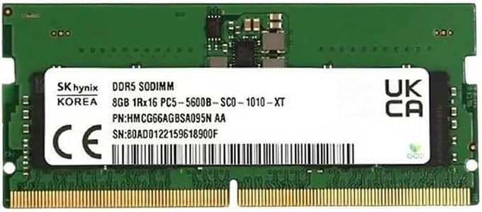 8gb DDR5 4800MHz Laptop Ram