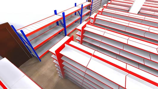 Cash Counters |  heavy racks | display racks | wall mounted racks