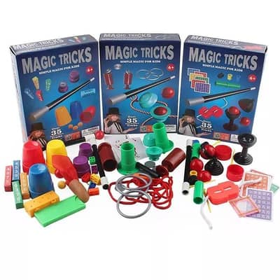 Magic Tricks Kit for Kids Safe Plastic Multicolor