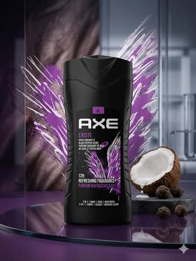 ​Original AXE Excite 3-in-1 Body Wash (XL Pack) - Brand New