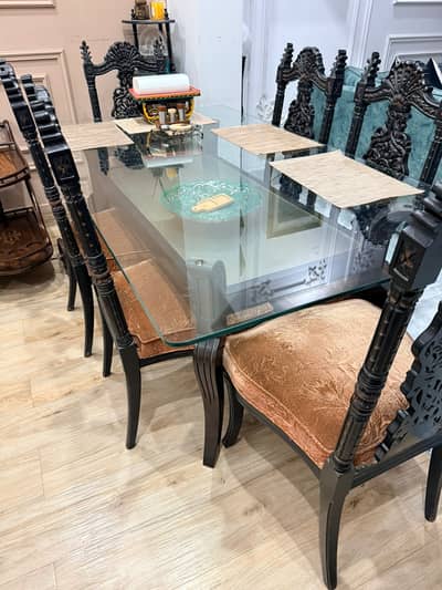 Dining Table || 6 Seater Dining Table || Luxury Wooden Dining For Sale