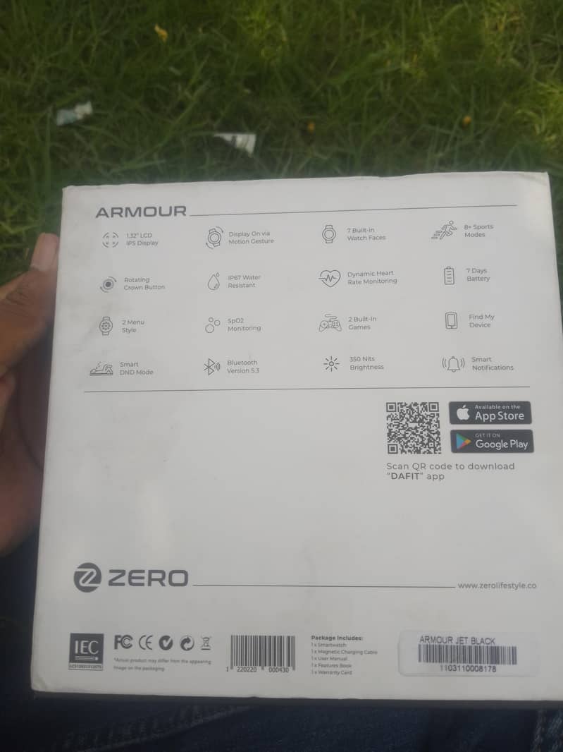 Armour watch zero 1