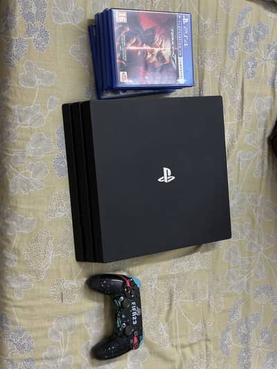 PS4 Pro 1Tb With Box And All Accessories And Box And 2 Controllers