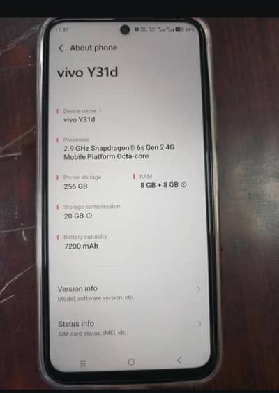 Vivo Y31 5G