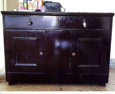 Dressing table with mirror