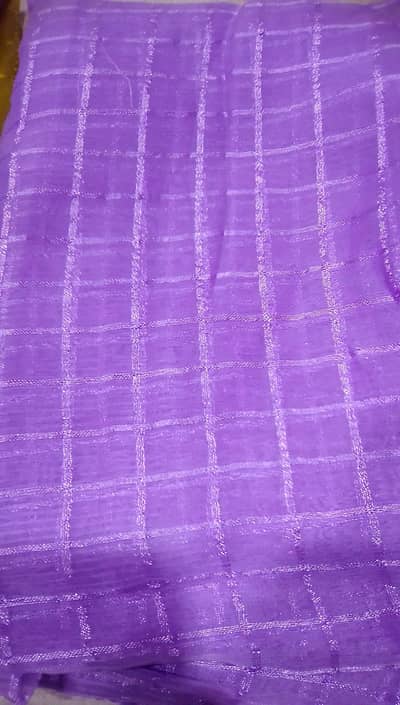 Check chiffon dupatta