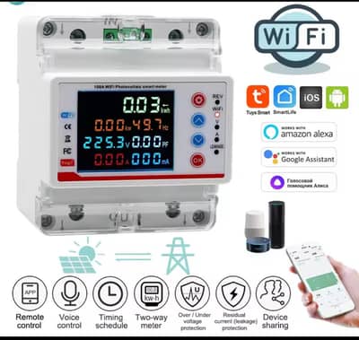 Tuya Wifi MCB 3 Phase  Intelligent Circuit Breaker bidirectional
