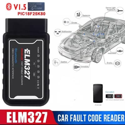 Car WiFi Scanner V1.5 ELM 327 Chip OBD2 Scanner 03020062817